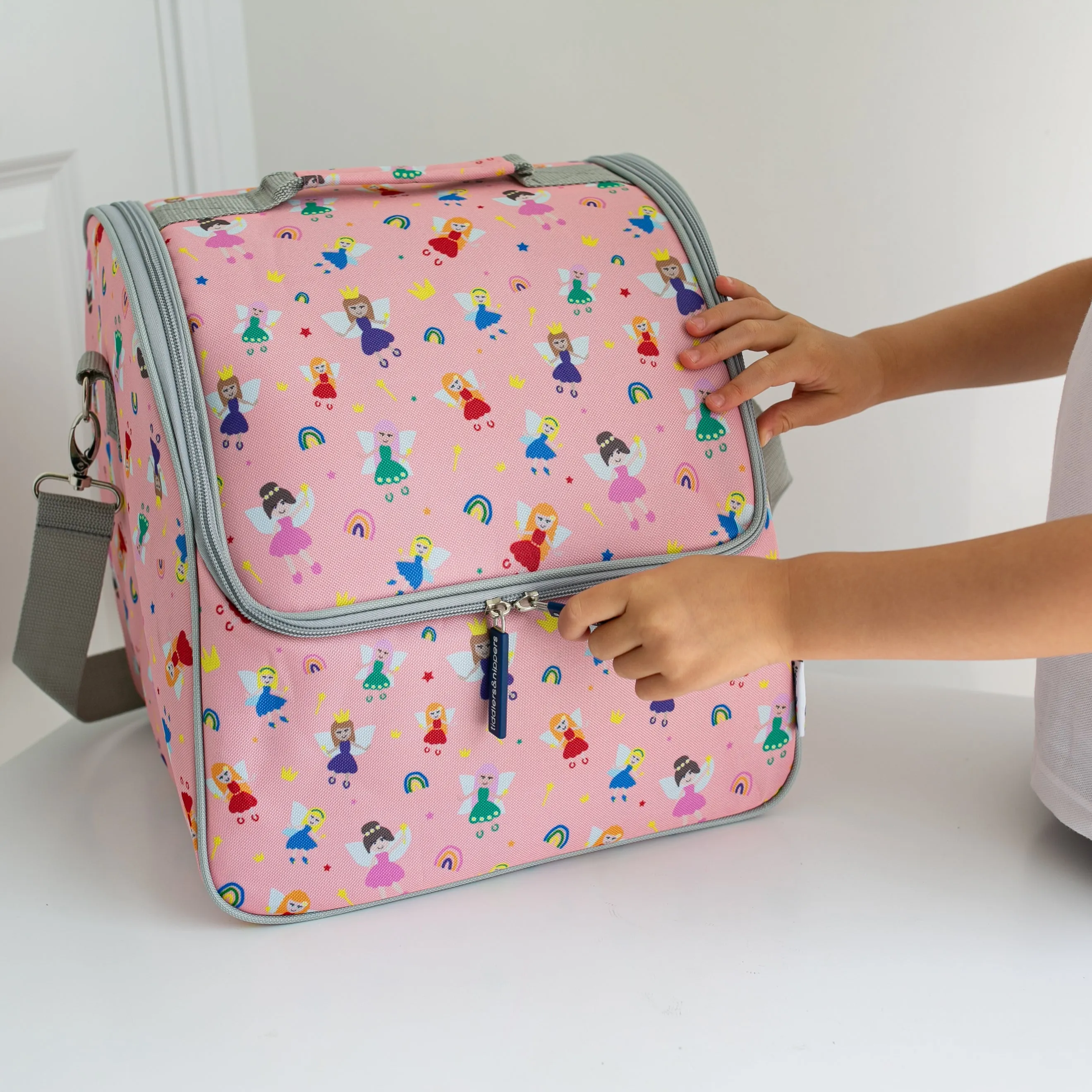 Tiddler Cooler Bag | Extra Large Insulated & Double Zipped | Carry Handle & Padded Shoulder Strap