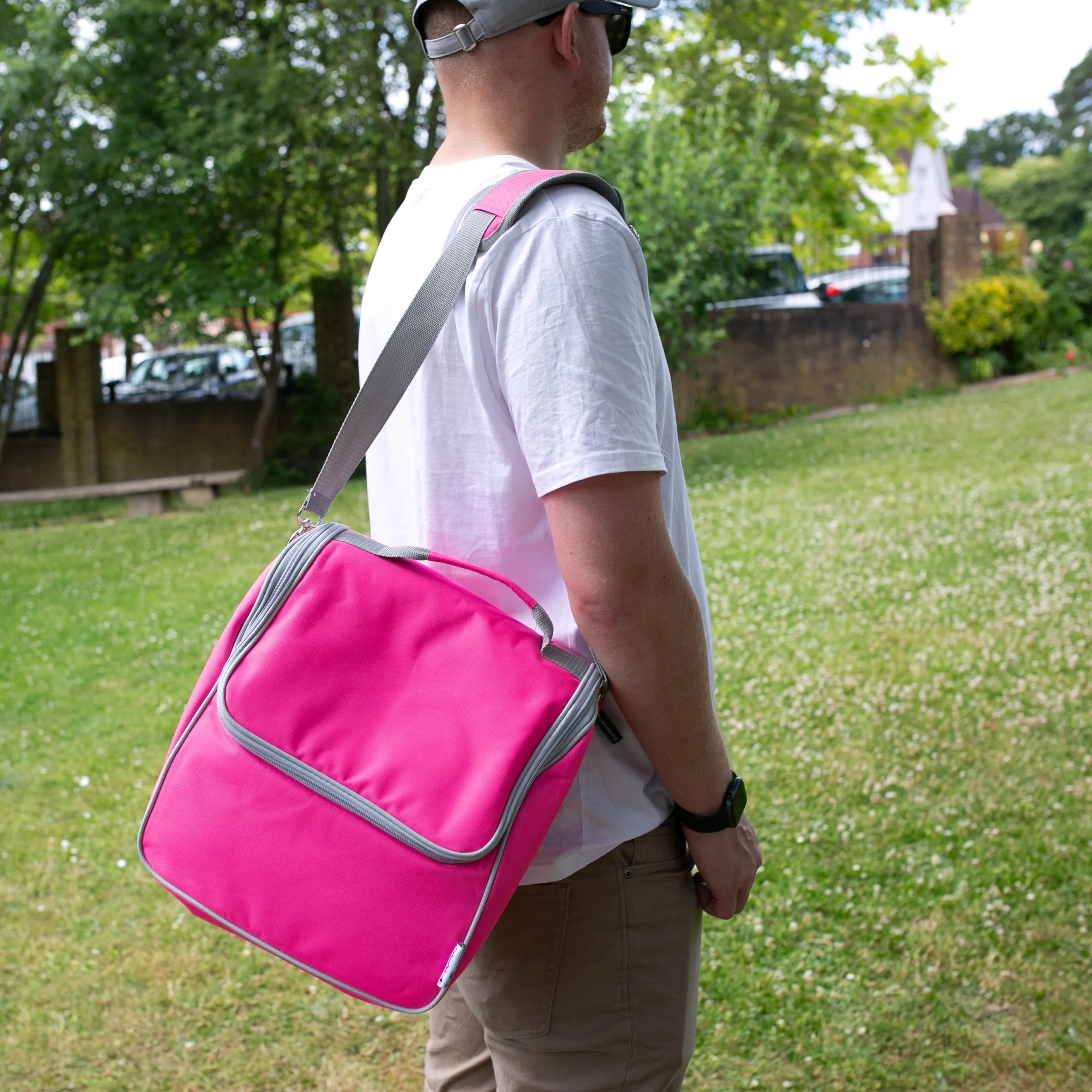 Tiddler Cooler Bag | Extra Large Insulated & Double Zipped | Carry Handle & Padded Shoulder Strap
