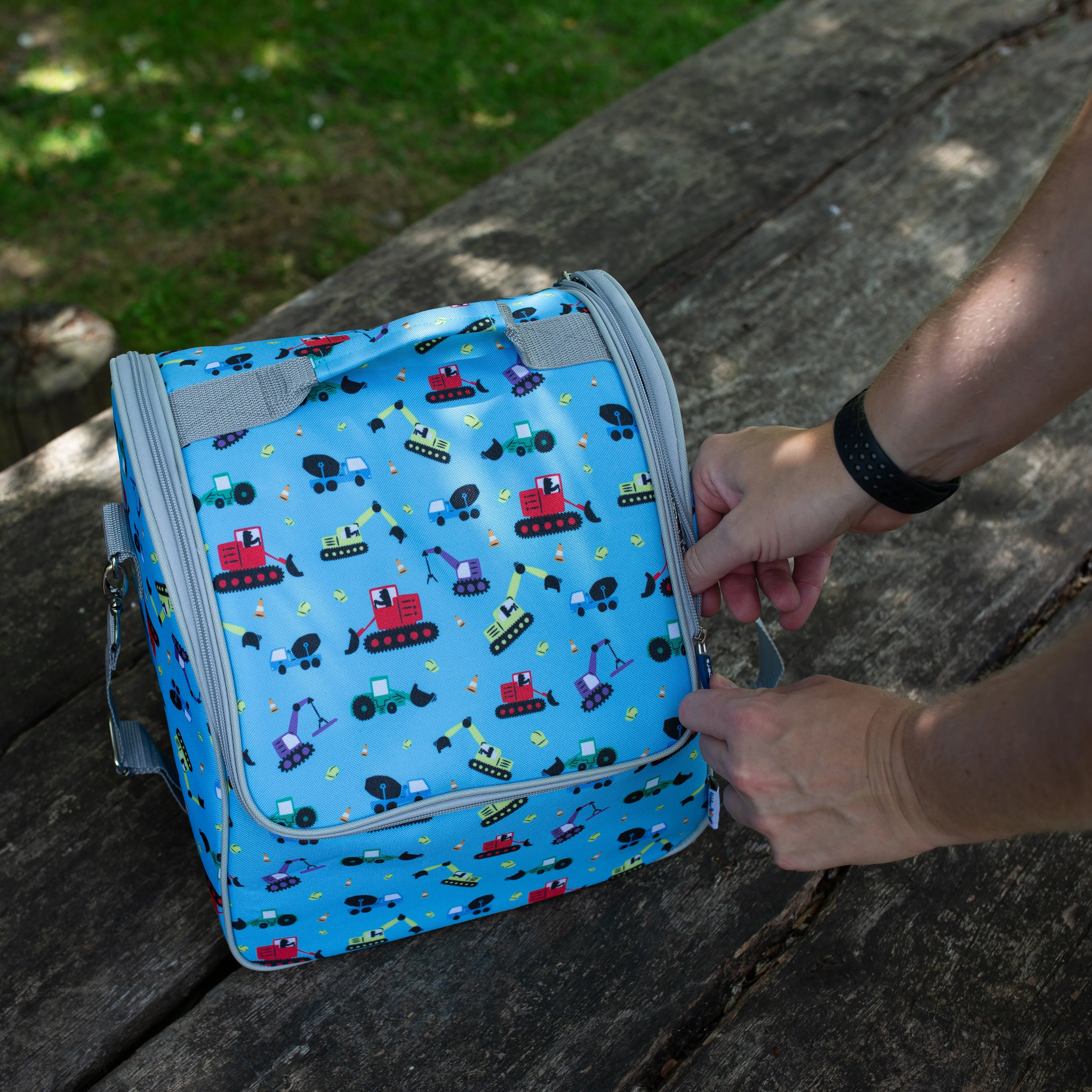 Tiddler Cooler Bag | Extra Large Insulated & Double Zipped | Carry Handle & Padded Shoulder Strap