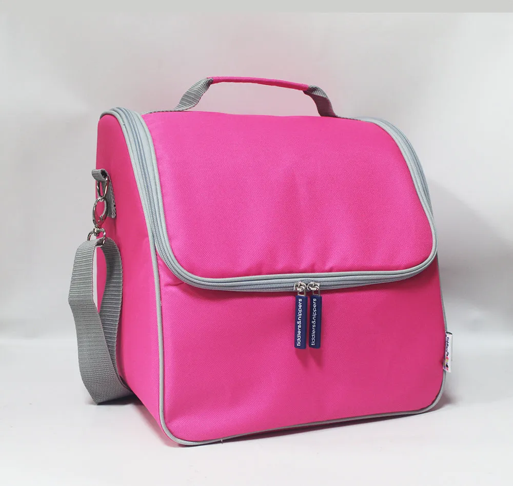 Tiddler Cooler Bag | Extra Large Insulated & Double Zipped | Carry Handle & Padded Shoulder Strap