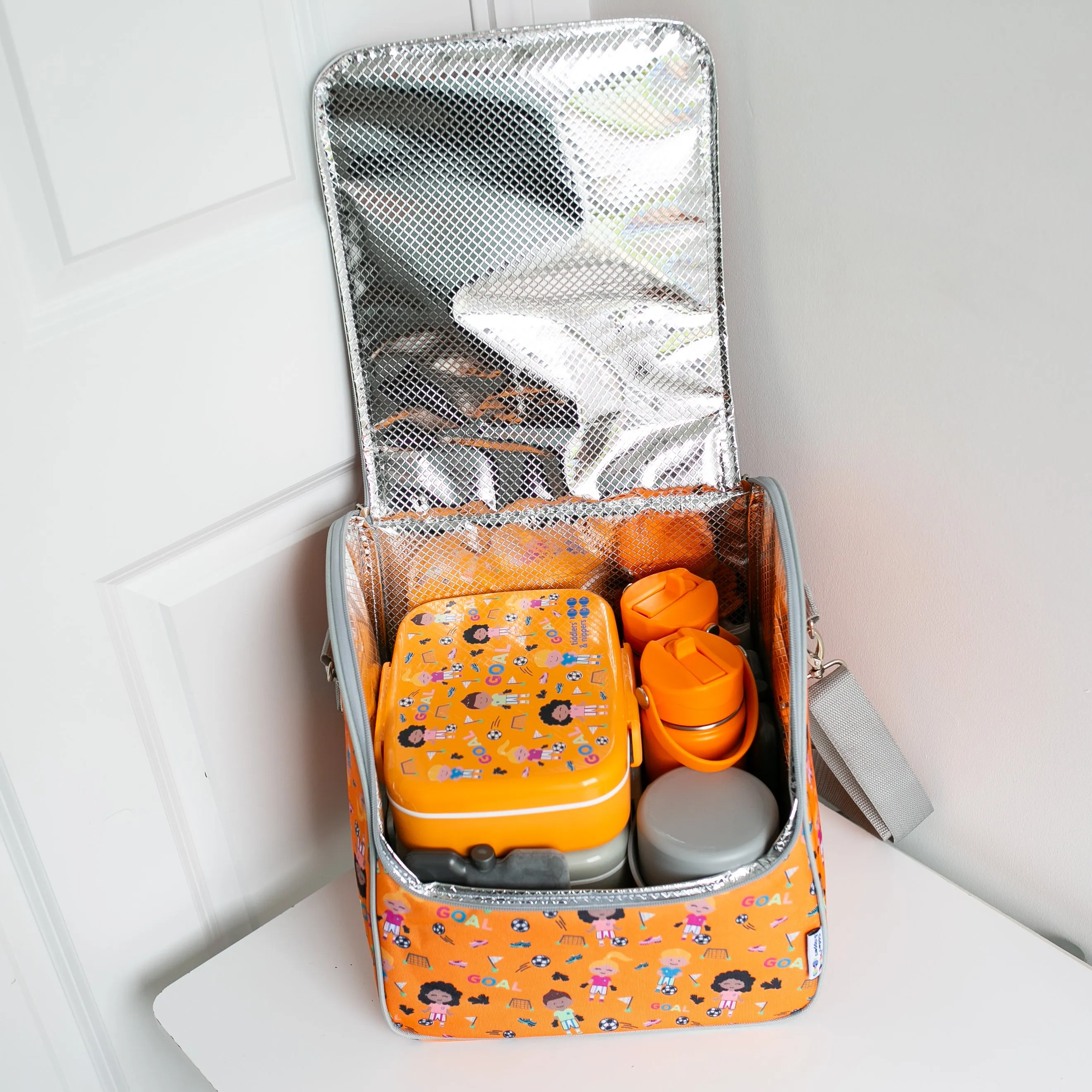 Tiddler Cooler Bag | Extra Large Insulated & Double Zipped | Carry Handle & Padded Shoulder Strap