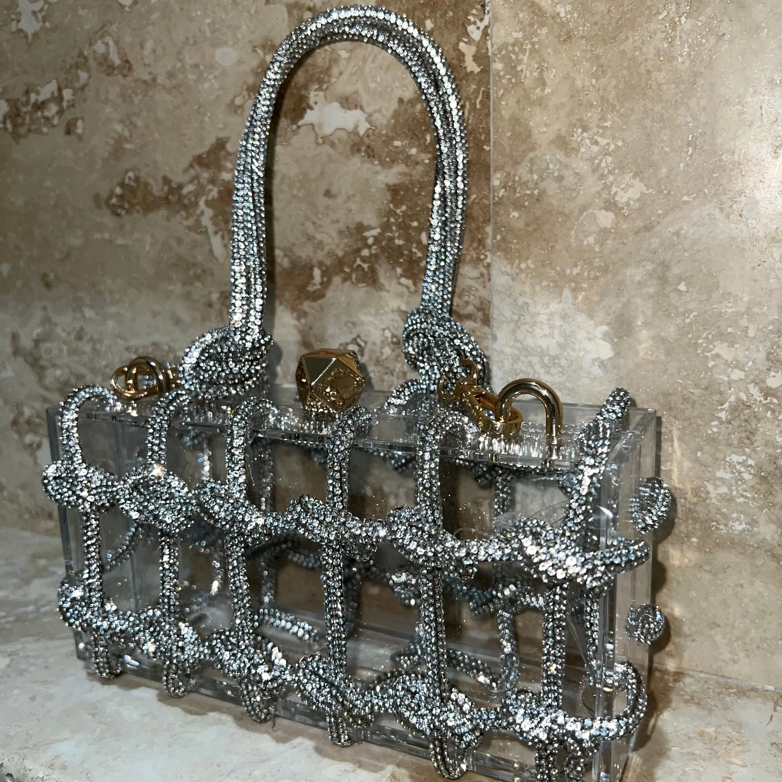 TIE ME UP BAG/ST201 Silver