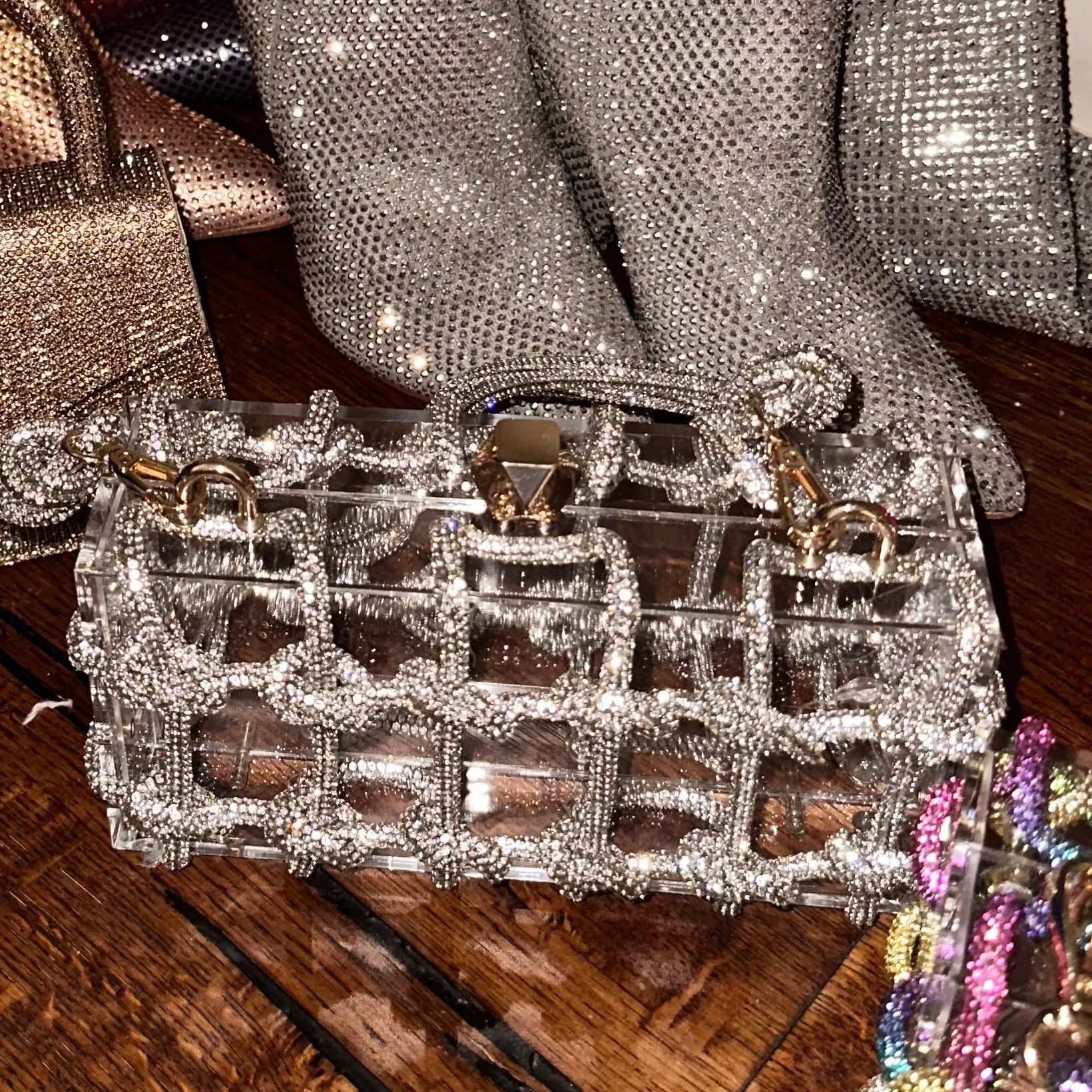 TIE ME UP BAG/ST201 Silver