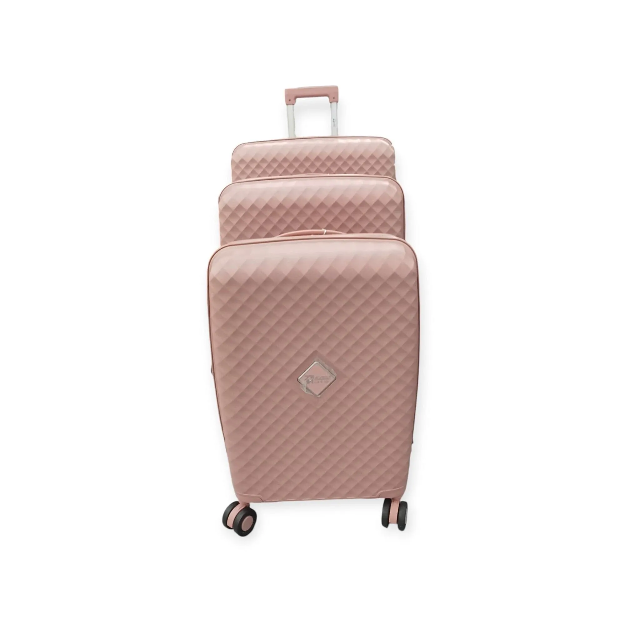 Travelmate 3 Piece Luggage Set L-346 Pink