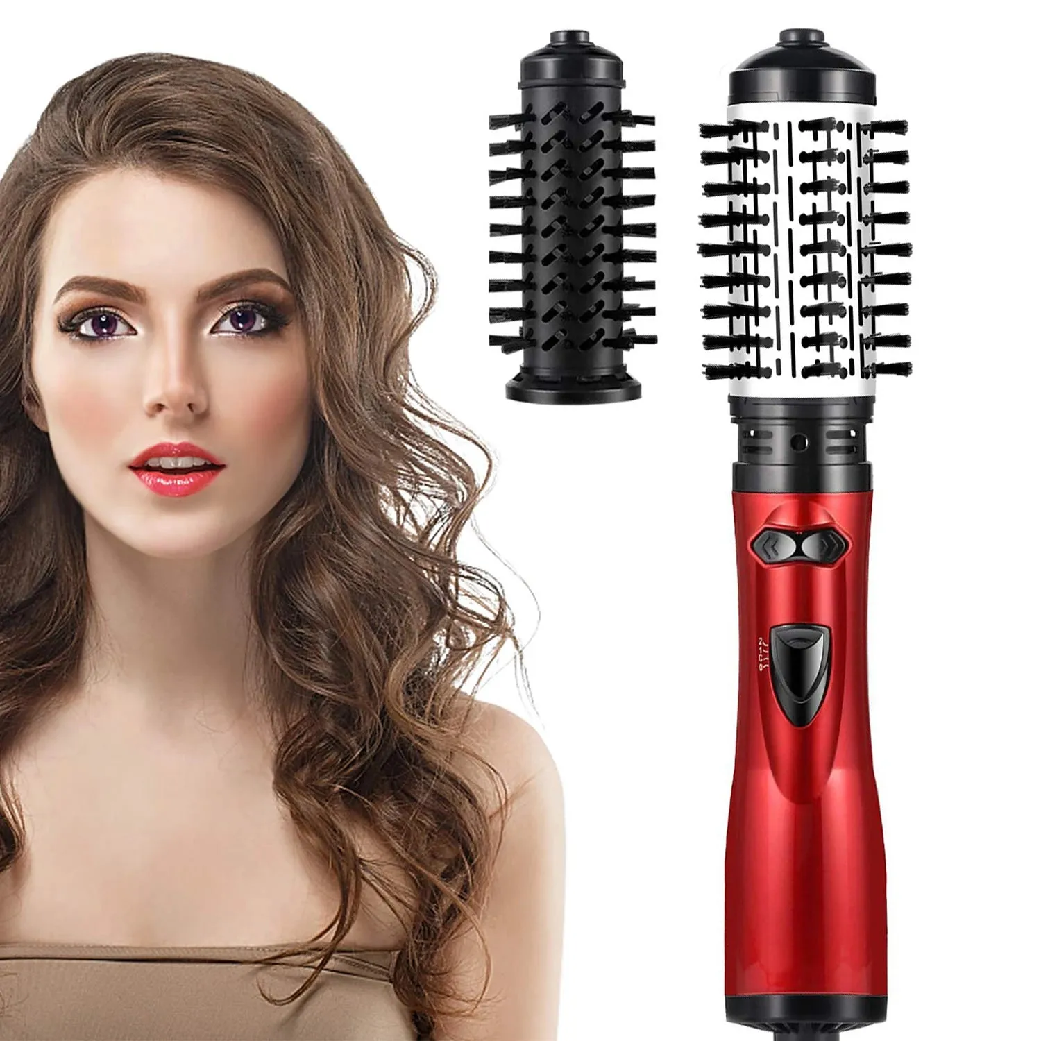 TravelPro 3-in-1 Rotating Hair Dryer Brush - Blow Dryer, Curler, and Straightener