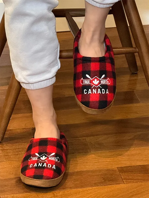 True North Plaid Moccasin Slippers