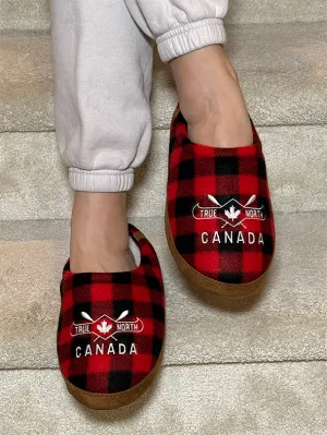 True North Plaid Moccasin Slippers