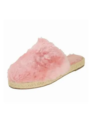Valentina-Angie Fluffy Closed-Toe Slippers Rose | Rose