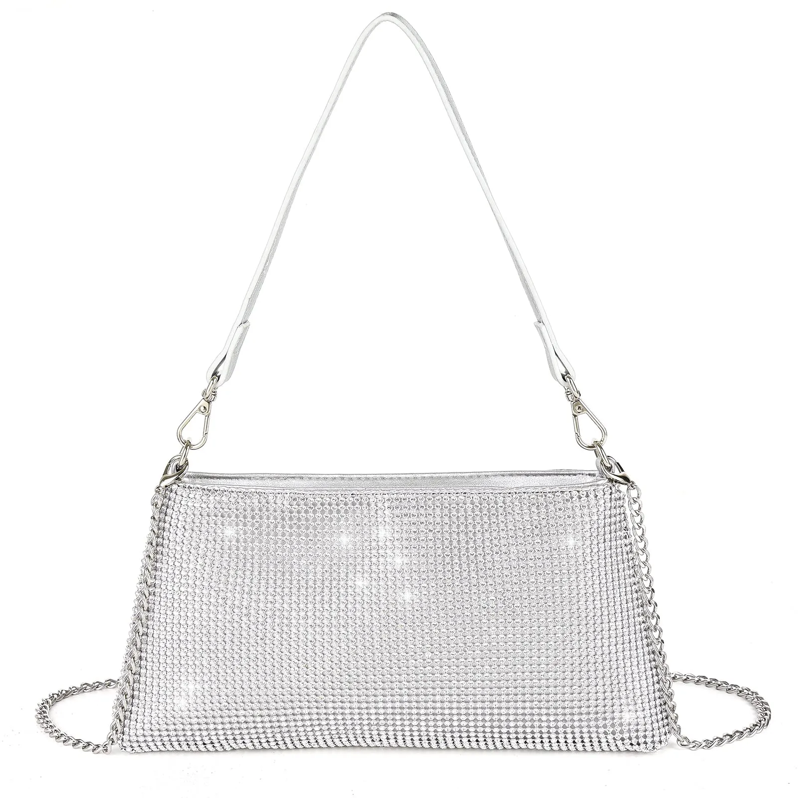 Valleycomfy Rhinestone Evening Clutch Bag for Prom Cocktail Party Wedding