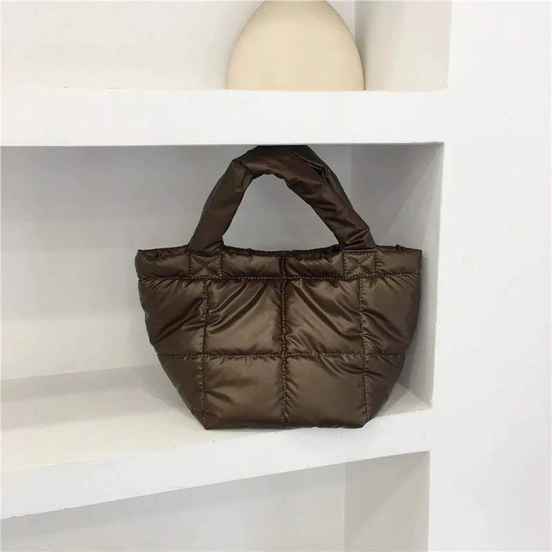 Vegetable Basket Niche Quilted Stitching Plaid Astronaut Bag