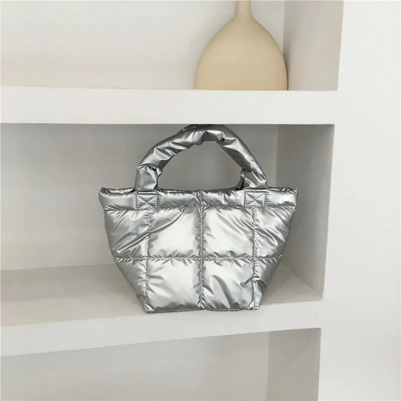 Vegetable Basket Niche Quilted Stitching Plaid Astronaut Bag