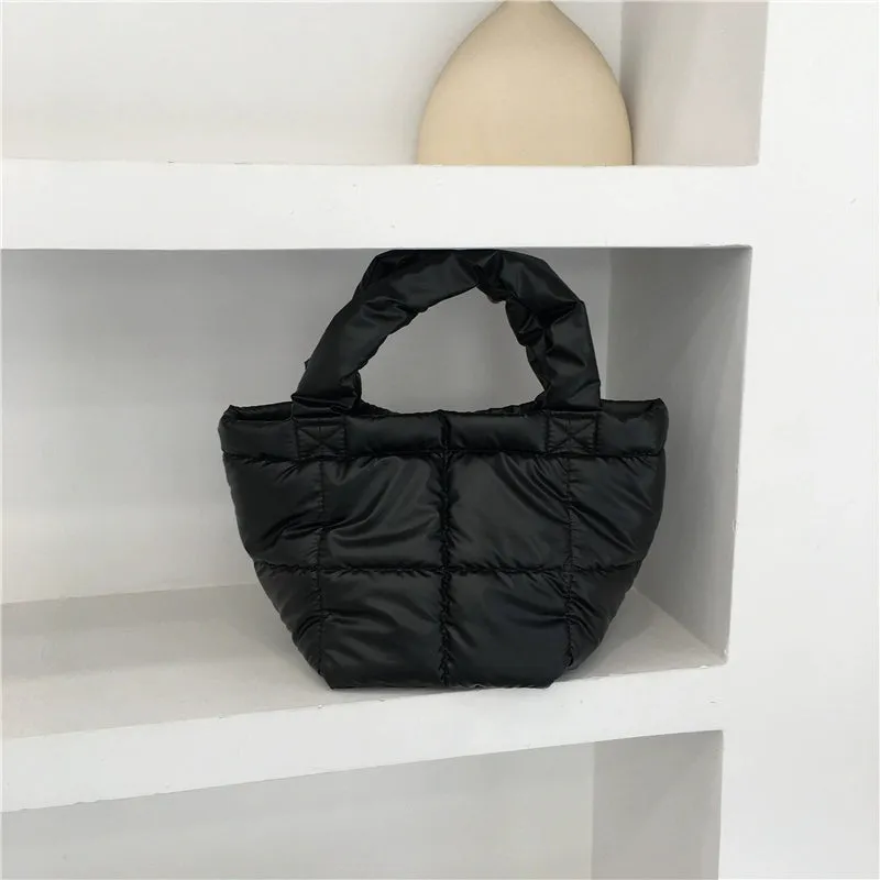 Vegetable Basket Niche Quilted Stitching Plaid Astronaut Bag