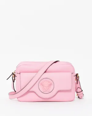Versace Pink Leather Medusa Camera Bag
