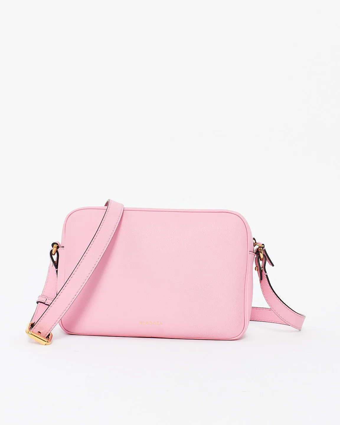 Versace Pink Leather Medusa Camera Bag