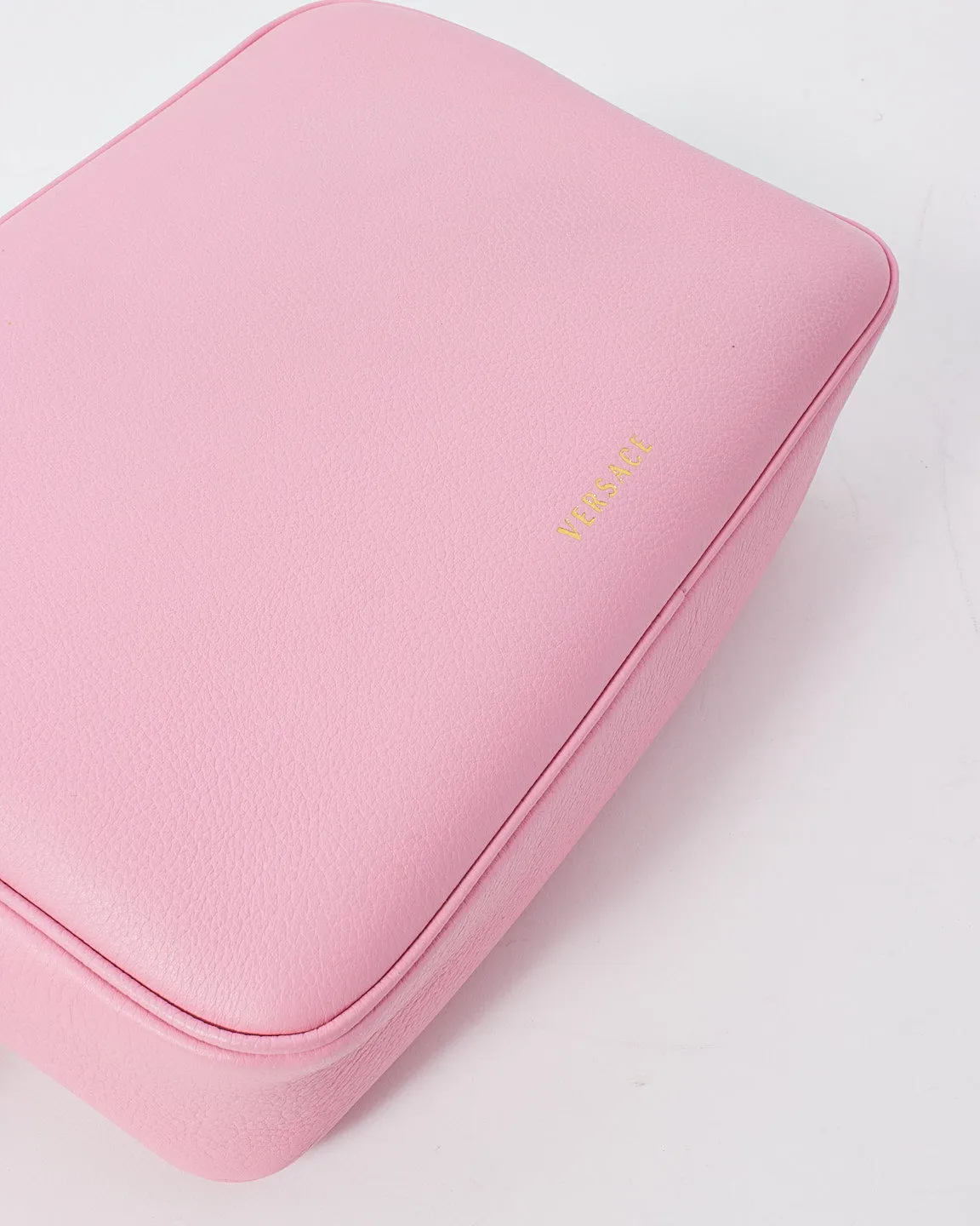 Versace Pink Leather Medusa Camera Bag