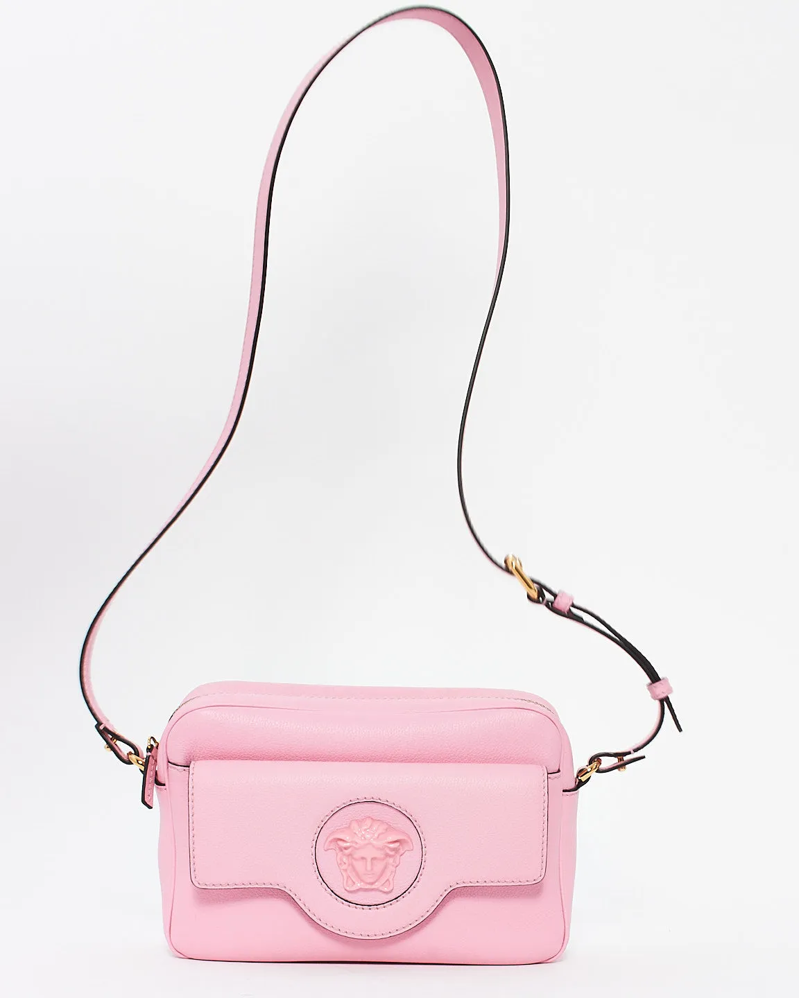 Versace Pink Leather Medusa Camera Bag