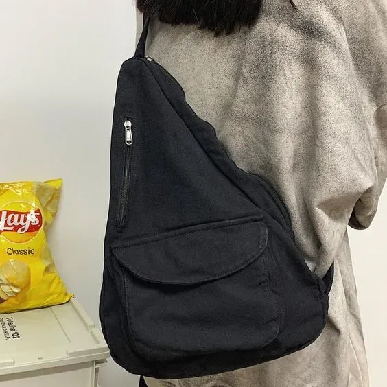 Vintage Black Backpack
