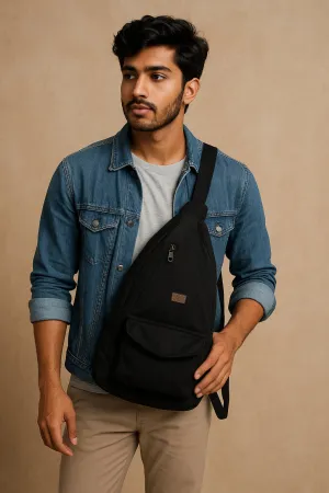 Vintage Black Backpack
