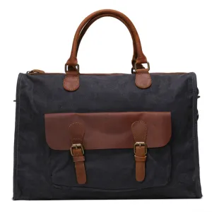 Vintage Canvas Leather Messenger Traveling Briefcase Shoulder Laptop Bag YD2167
