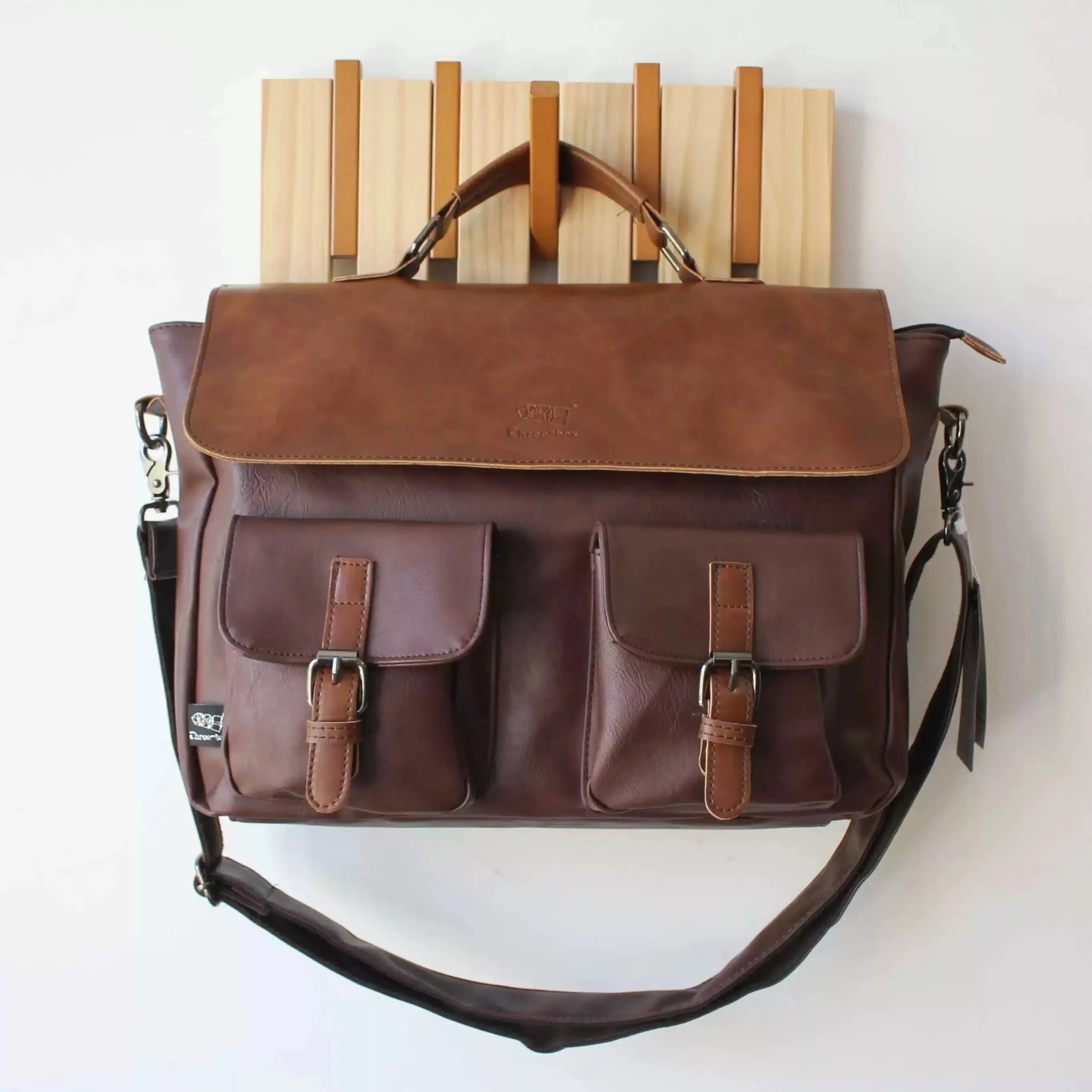 Vintage Leather Messenger Bag