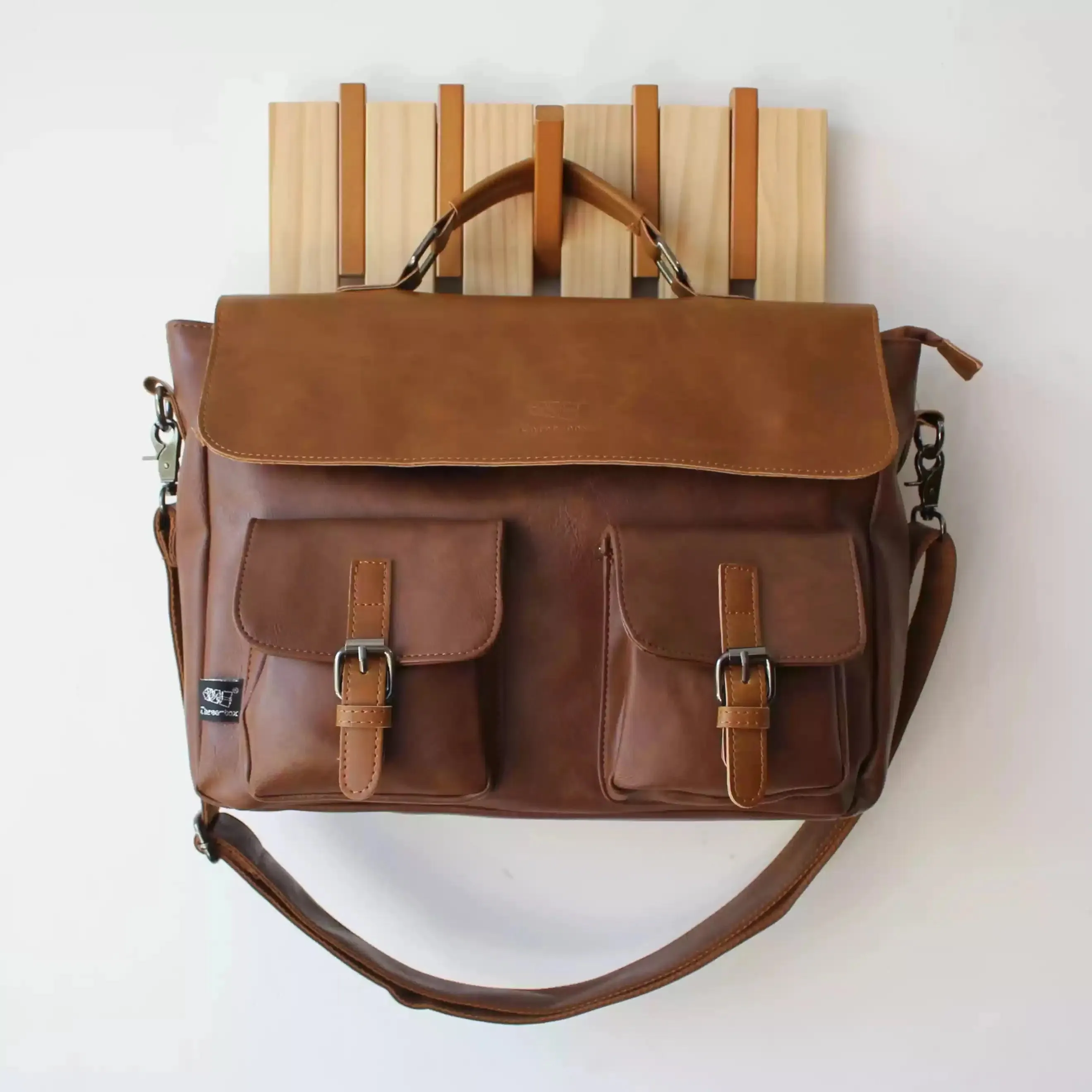 Vintage Leather Messenger Bag