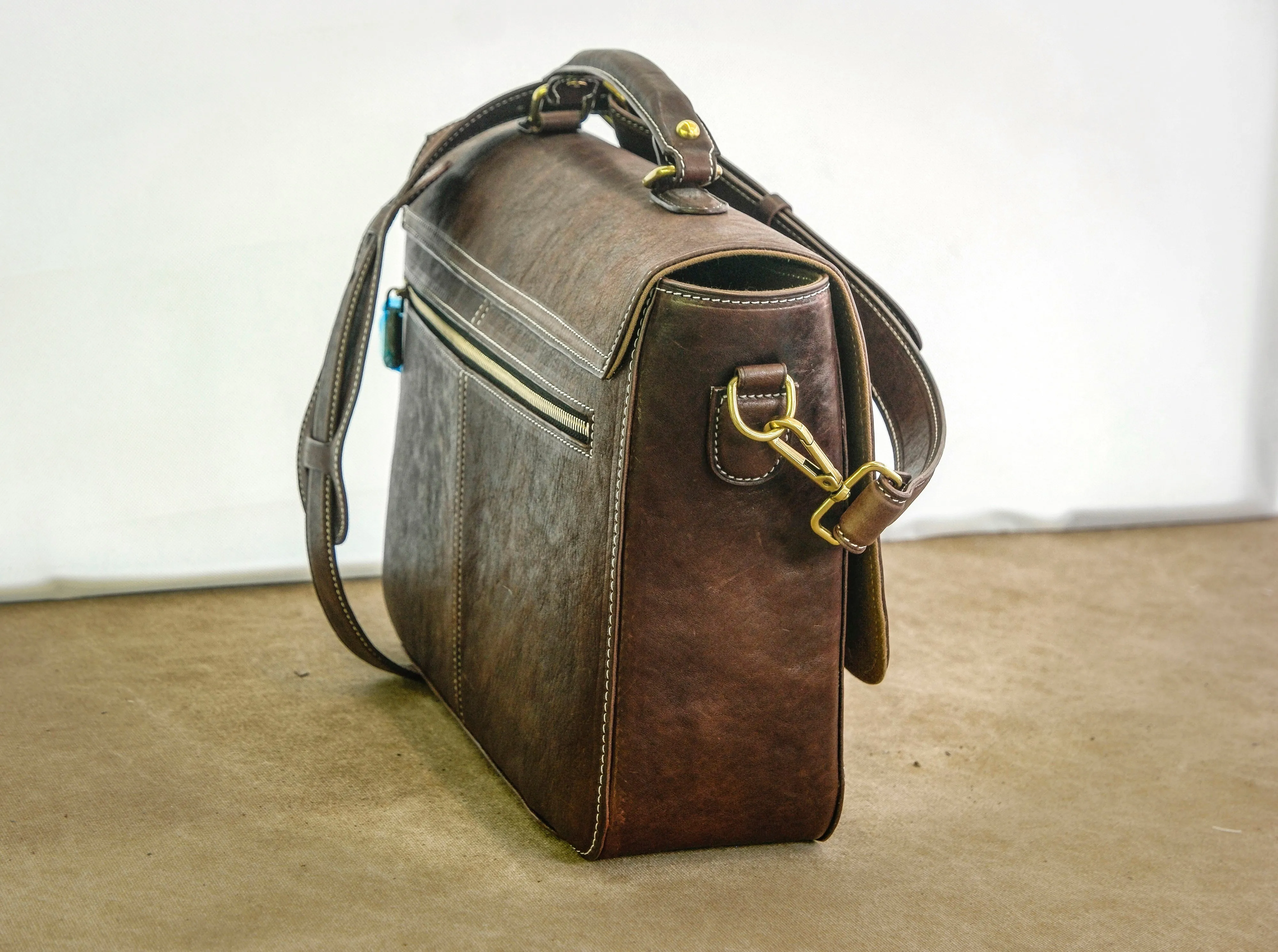 Vintage messenger bag made of Horse leather,Leather Briefcase, Laptop bag, Leather Handbag,Best messenger bag, Computer Bag,
