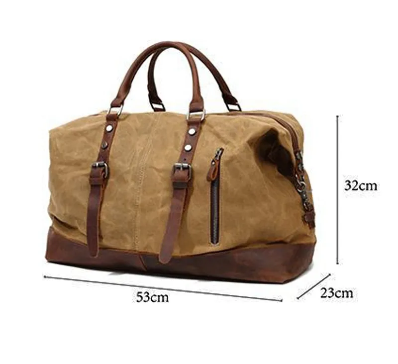 Vintage Military Style Duffel Travel Luggage by Wolph