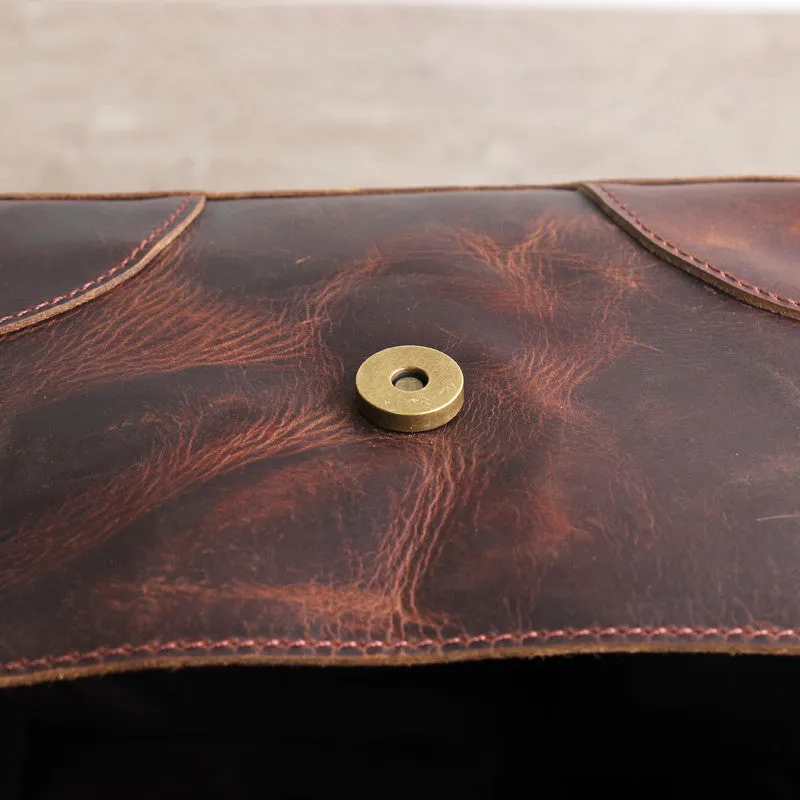 Vintage Small Leather DSLR Men and Women Camera Bag