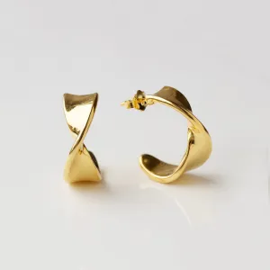 Vintage Twist Hoop Earrings
