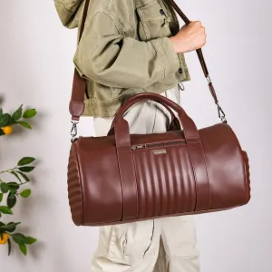Wanderlust Duffle Bag Brown Large 17x9 Inch