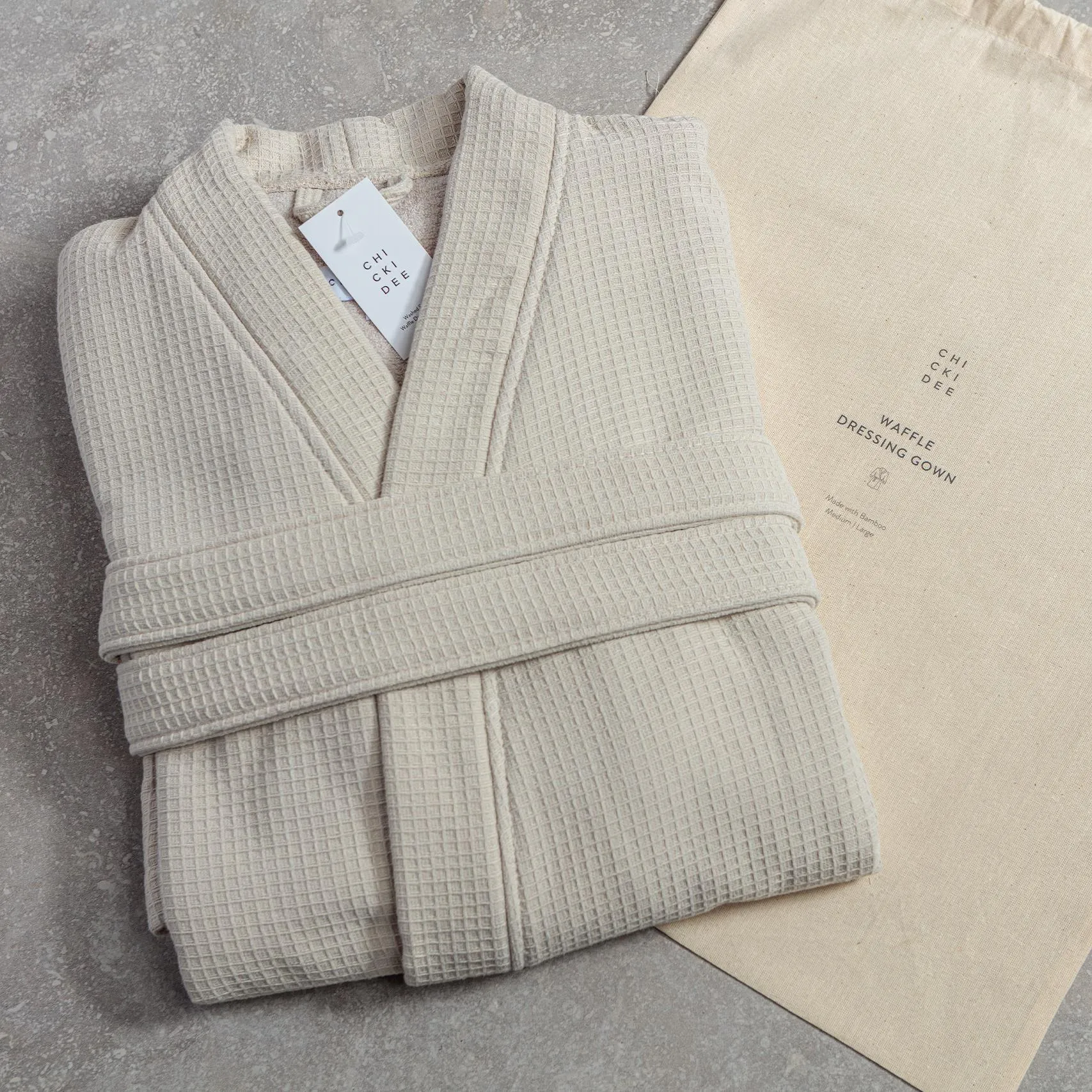 Washed Stone Waffle Robe