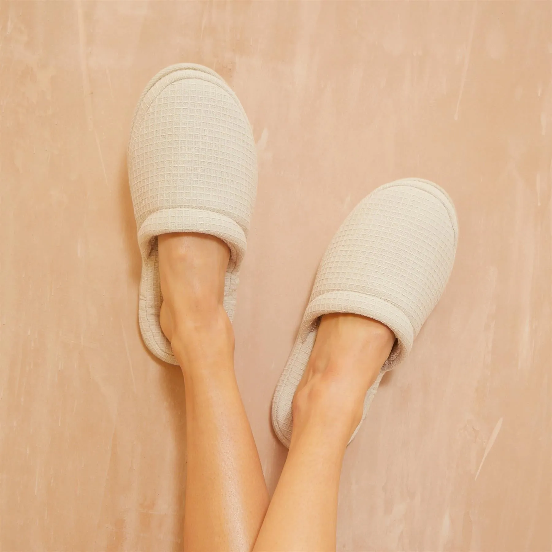 Washed Stone Waffle Slippers