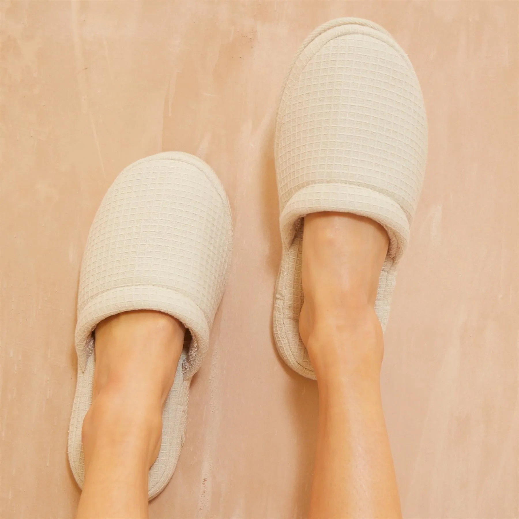 Washed Stone Waffle Slippers