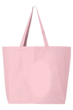 Watercolor Dots Christmas Tree Canvas Jumbo Tote