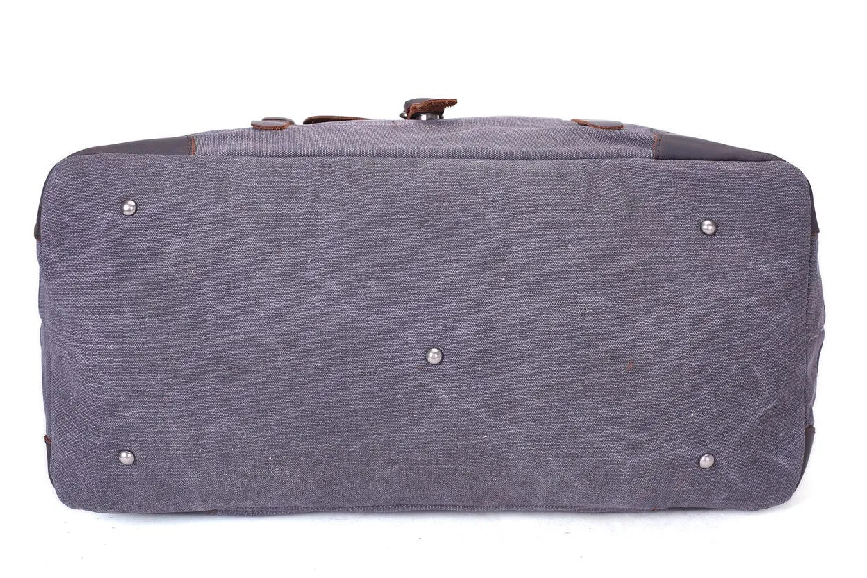 Waxed Canvas Overnight Bag, Duffle Bag, Holdall Bag, Sports Bag