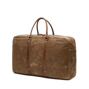 Waxed Canvas Travel bag, Simple Design Weekend Overnight Bag, Gym Bag FX001
