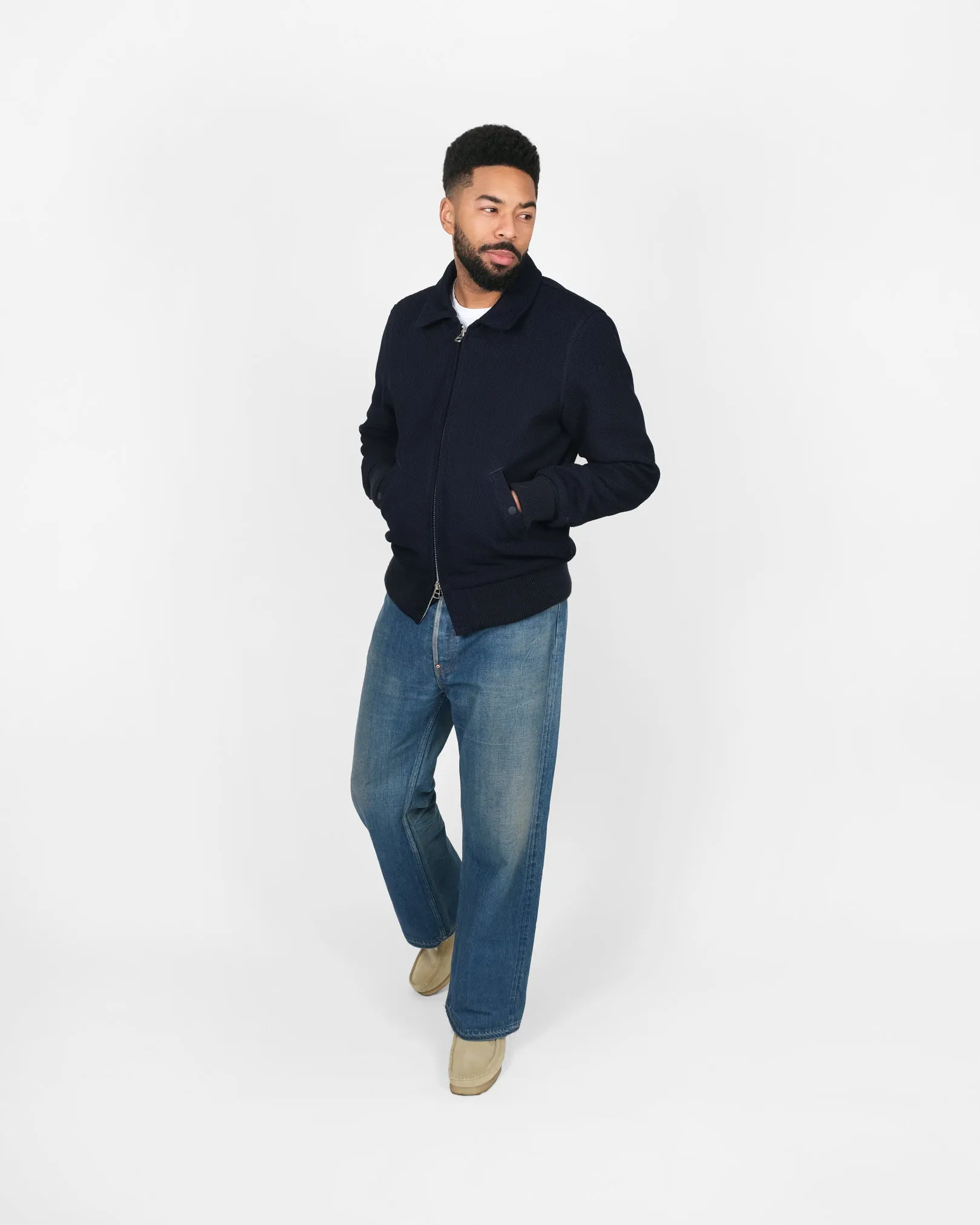 Weekender Jacket - Indigo Sashiko