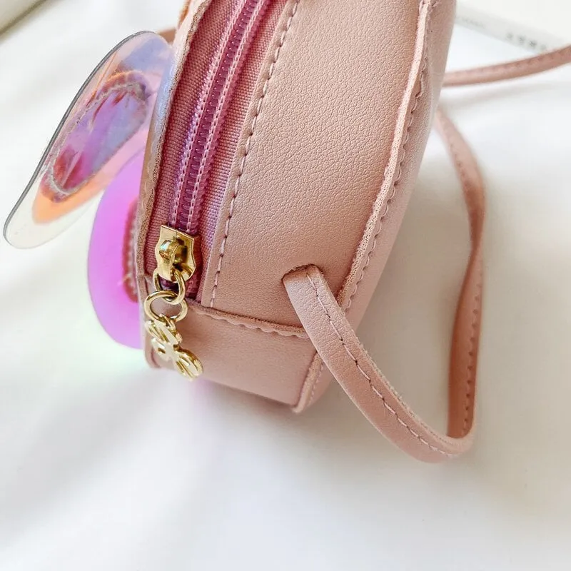 Wholesale Kids Bag Cartoon Butterfly PU Messenger Bag JDC-SD-JiaQ115