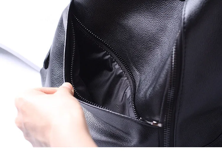 Women Leather Backpack Purse, Black Leather Backpack, Casual Backpack