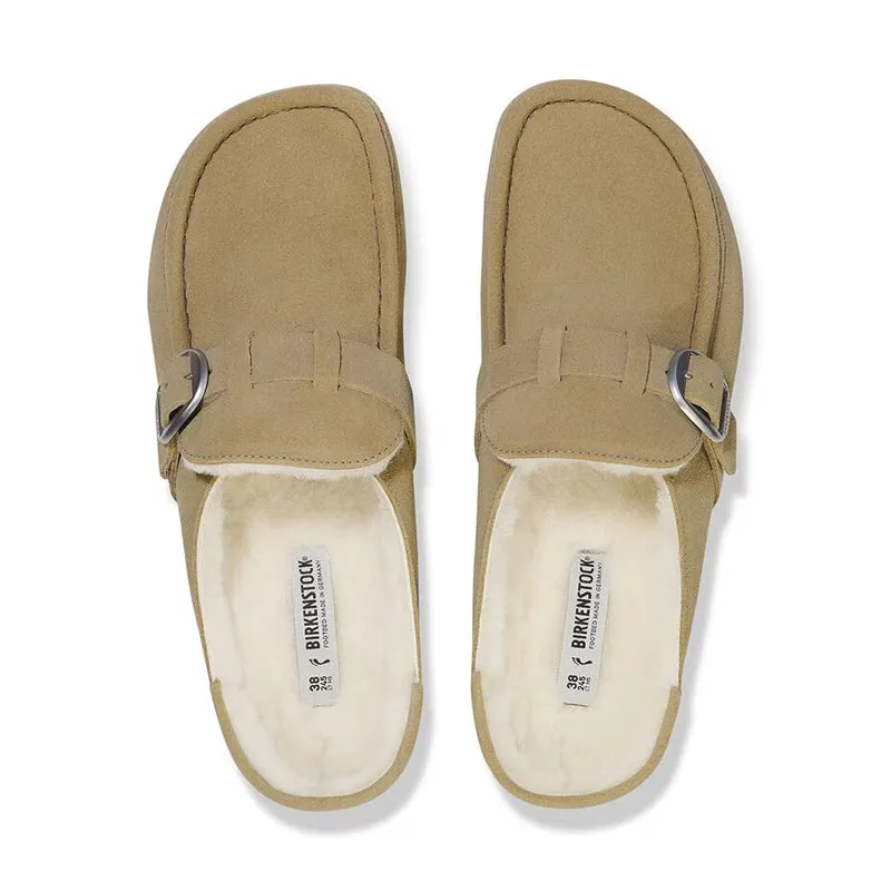 Women's Buckley Shearling Narrow Taupe/Natural Suede