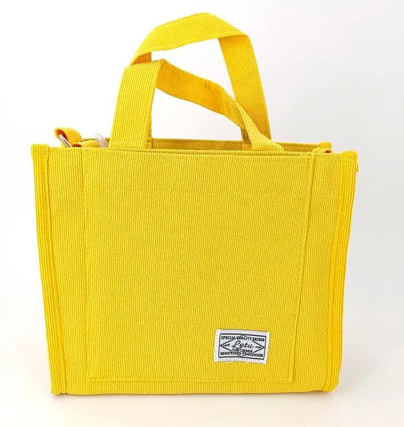 Women's Corduroy Zipper Shoulder Bag