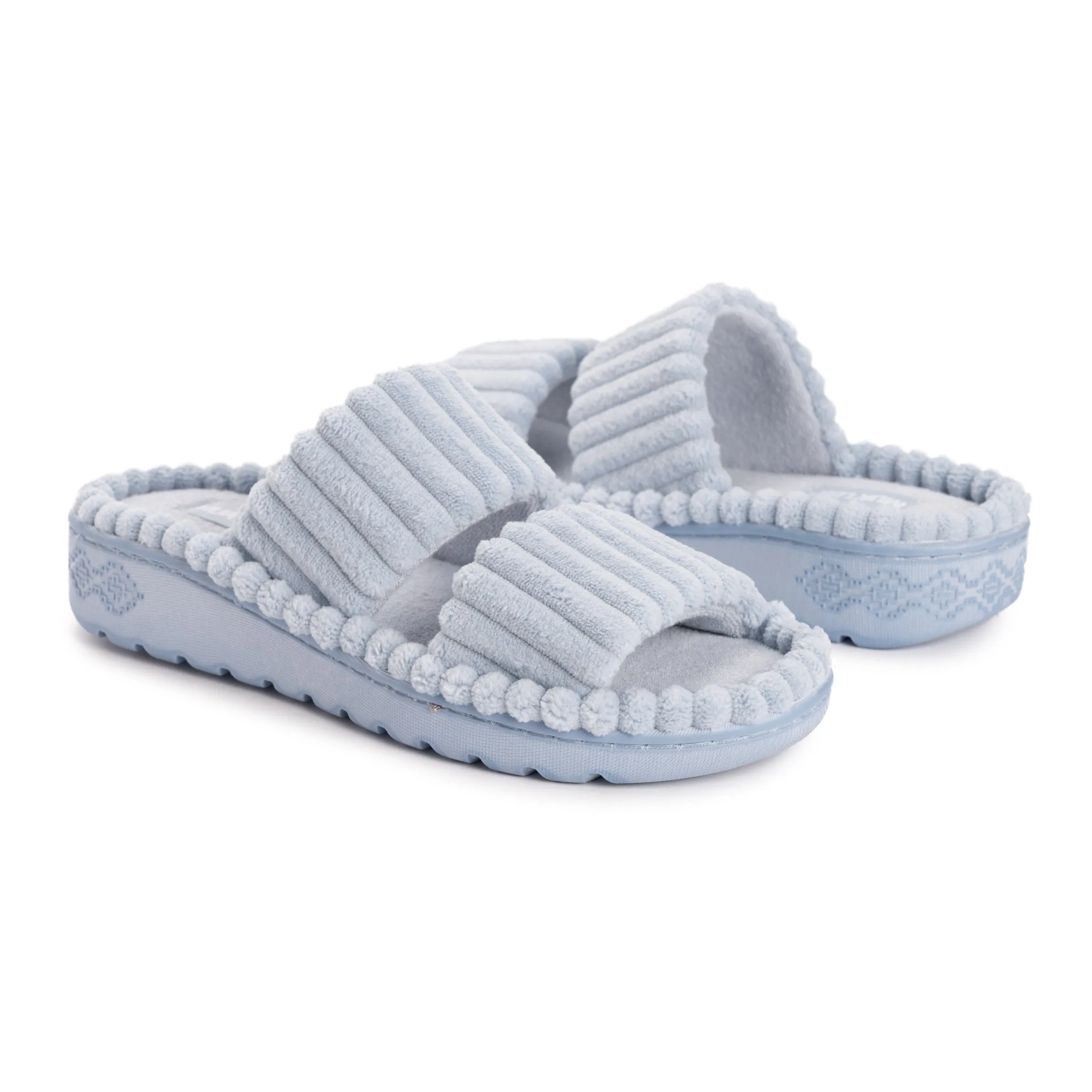Women's Ribbed Terry Slide Comfort Contour Slipper
