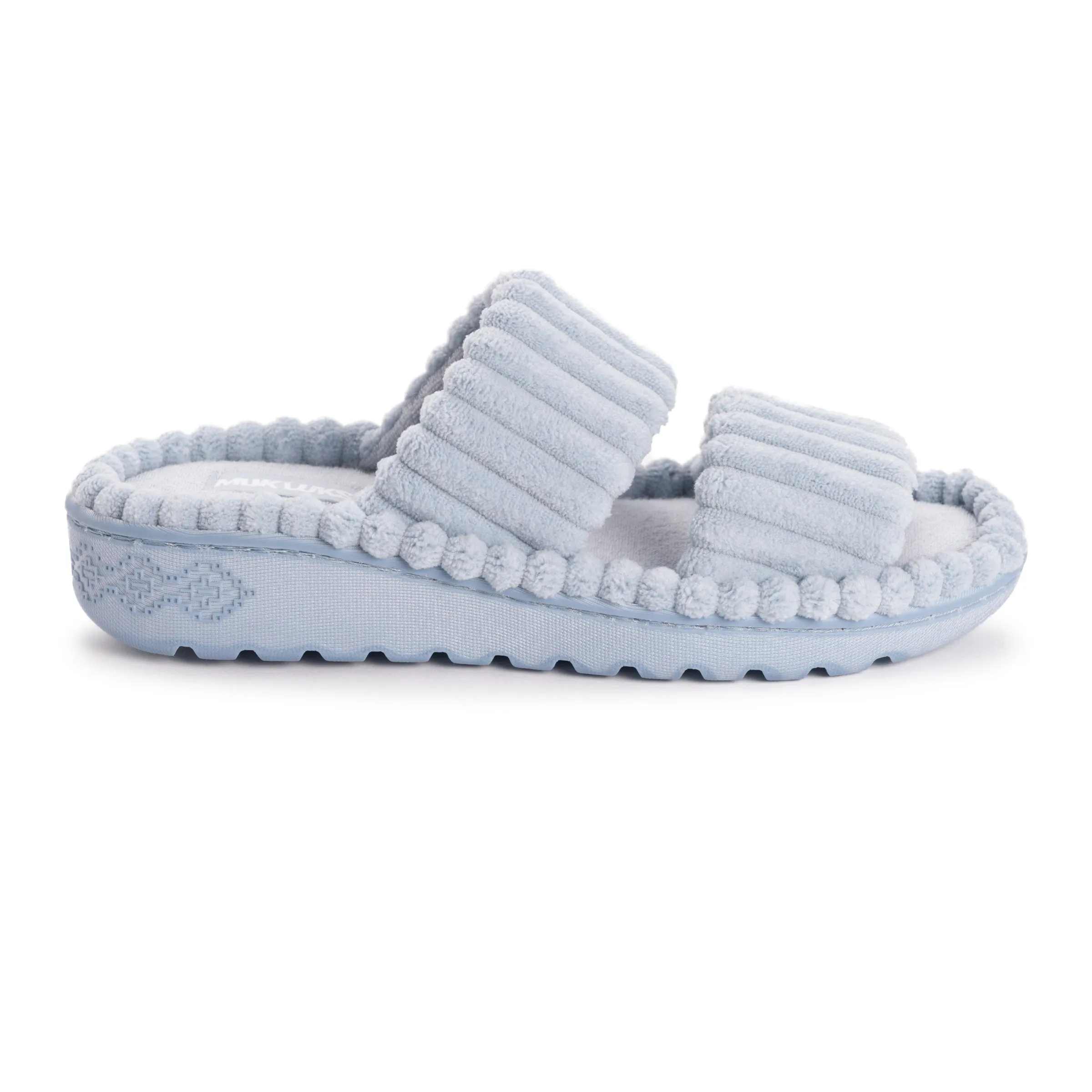 Women's Ribbed Terry Slide Comfort Contour Slipper