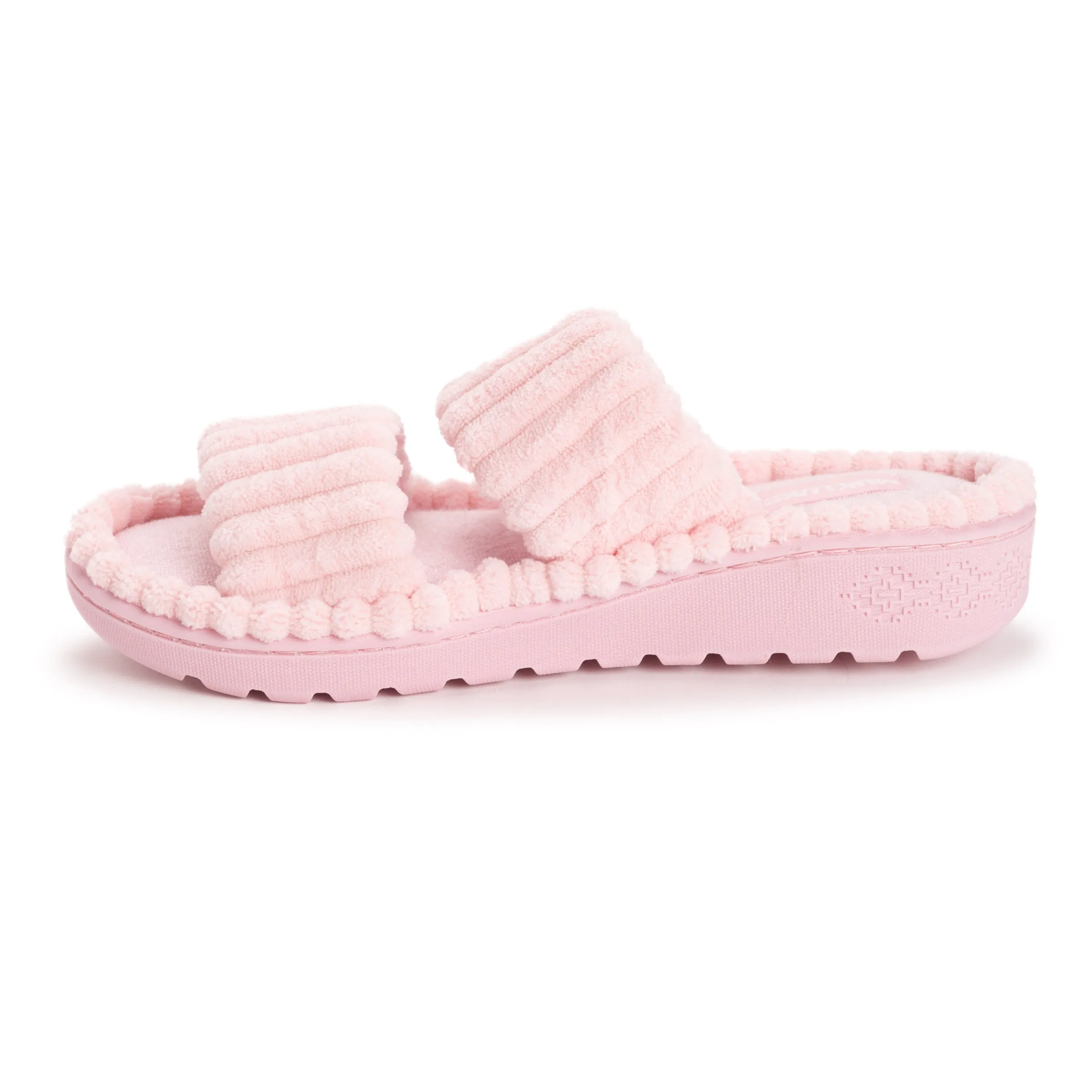 Women's Ribbed Terry Slide Comfort Contour Slipper