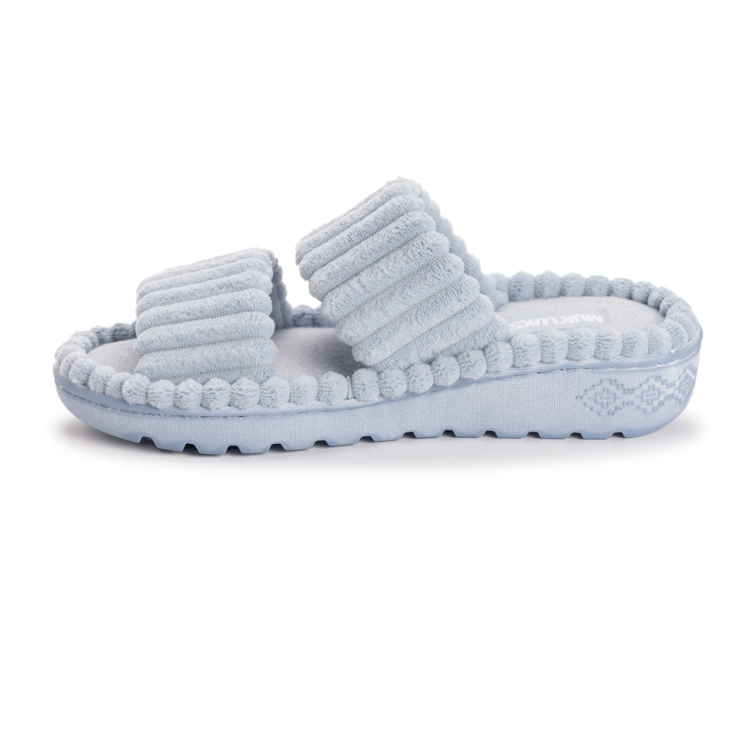 Women's Ribbed Terry Slide Comfort Contour Slipper