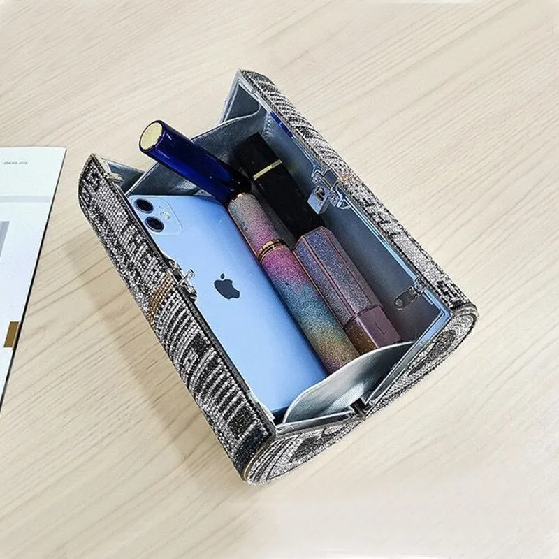 Women's Wedding Clutch Bags Luxury Design Diamond Elegant Evening Bags Party Purses and Handbags Chain Shoulder Bag ZD1894