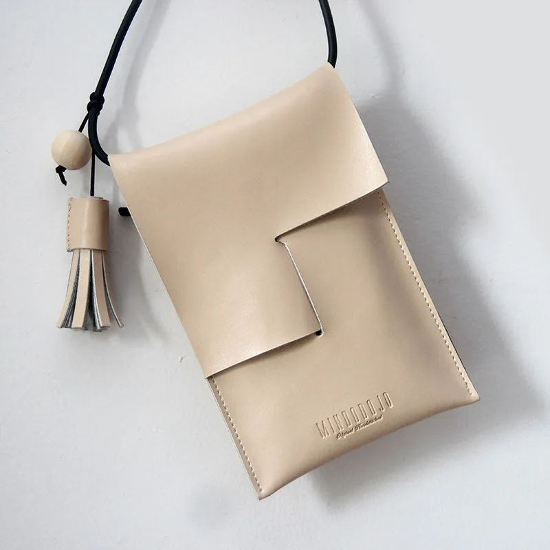 Women'Small Crossbody Bag Brown Leather Purse Crossbody Phone Purse Mini Leather Crossbody Bag