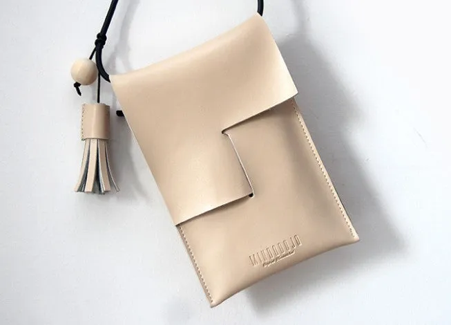 Women'Small Crossbody Bag Brown Leather Purse Crossbody Phone Purse Mini Leather Crossbody Bag