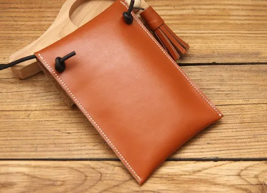 Women'Small Crossbody Bag Brown Leather Purse Crossbody Phone Purse Mini Leather Crossbody Bag