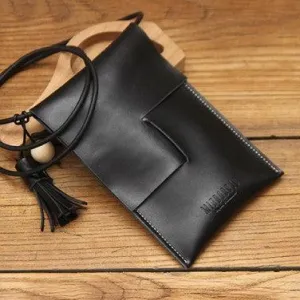Women'Small Crossbody Bag Brown Leather Purse Crossbody Phone Purse Mini Leather Crossbody Bag